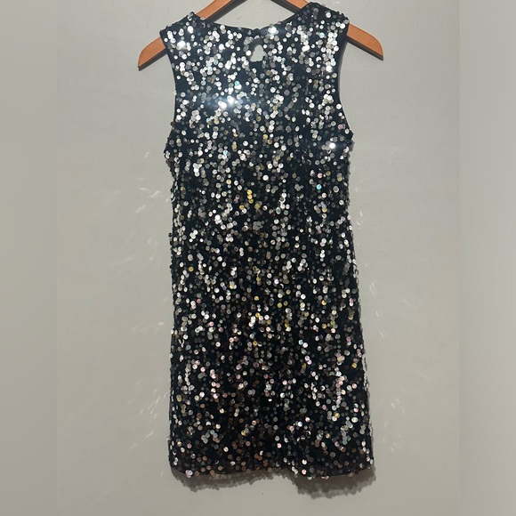 Girl’s Zunie Sleeveless Sequin Black/Silver Dress Size 16 EUC!! - Picture 6 of 13